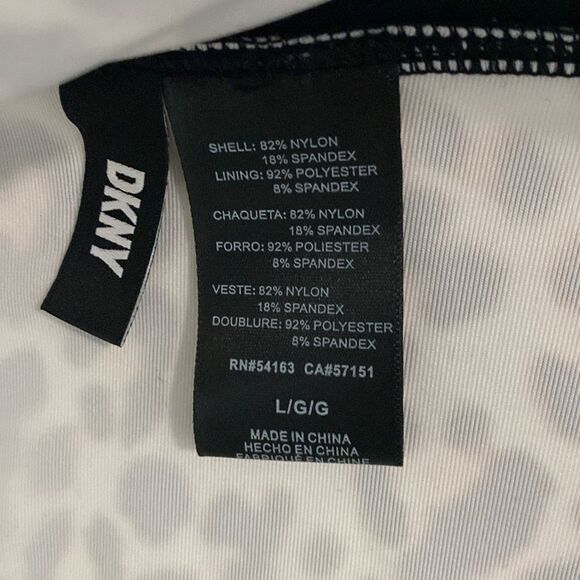 NWT- DKNY- high waisted leopard print bikini bottoms- Size large - Picture 7 of 9